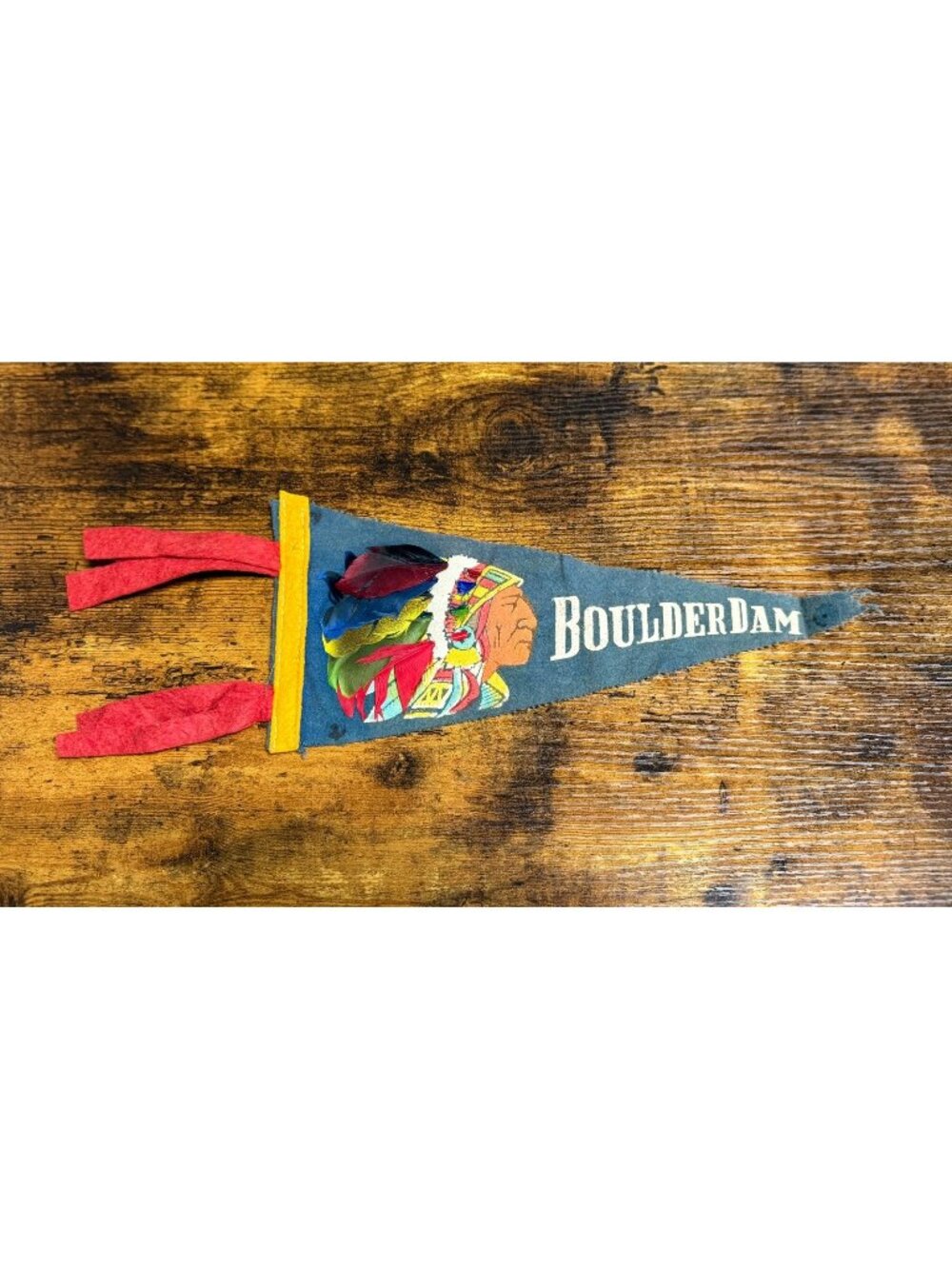 Vintage Boulder Dam mini pennant